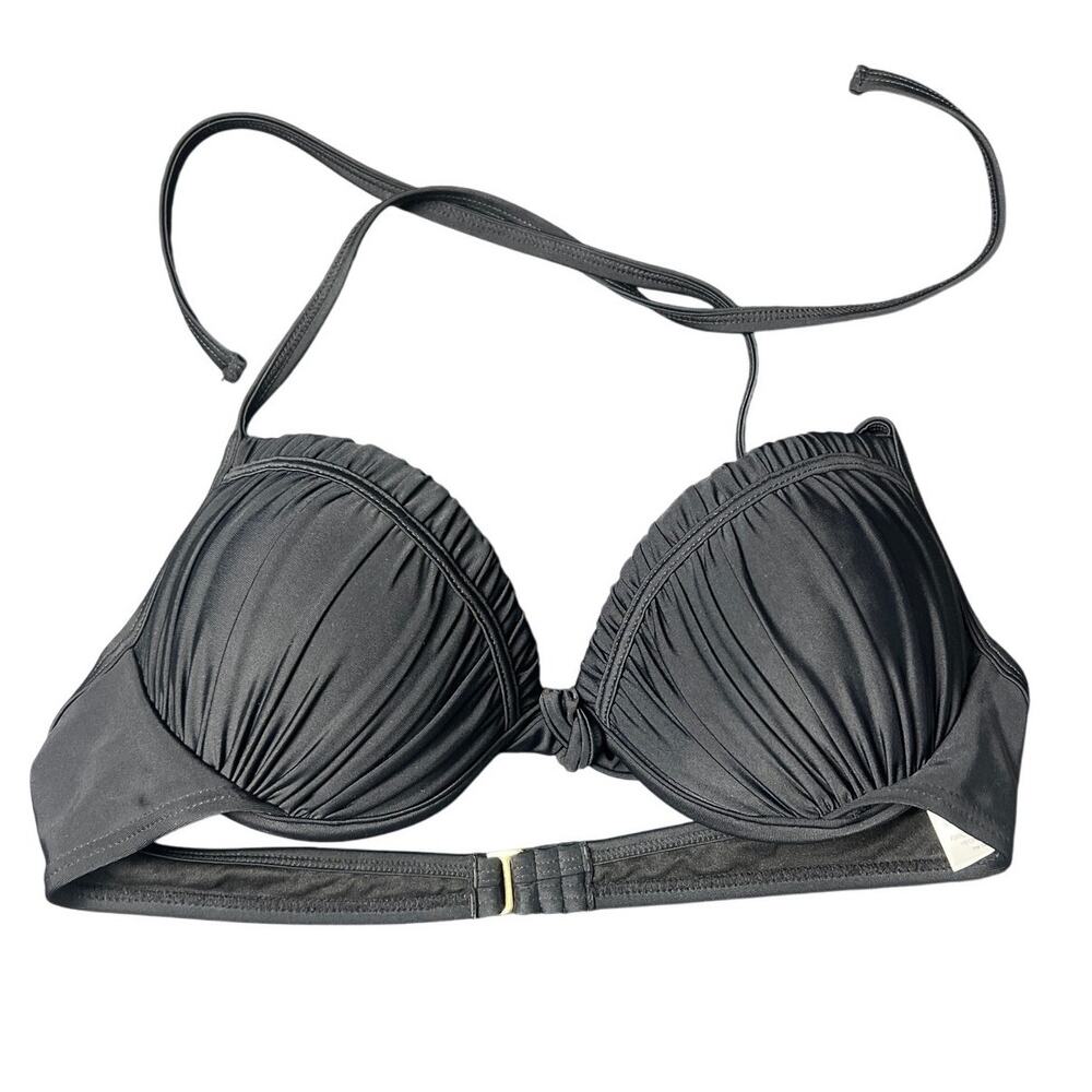 Inmocean Black Push-Up Bikini Swim Top Size L